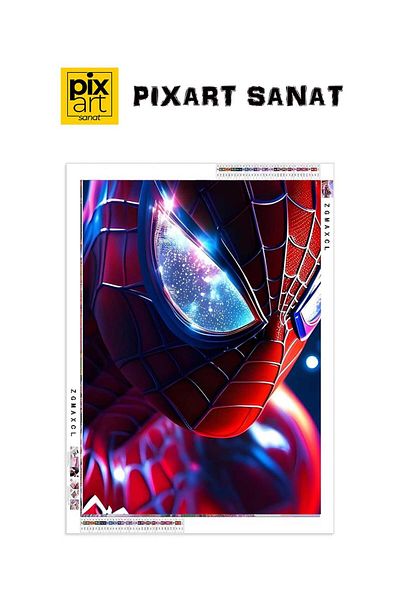 pixartsanat Spiderman 40x50 PixArt Art Diamond Mosaic Painting Diamond Turkey