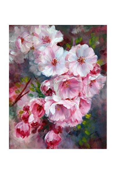 pixartsanat Cherry Blossom Drawing Pixart Art Diamond Mosaic Painting Diamond Turkey 50*62