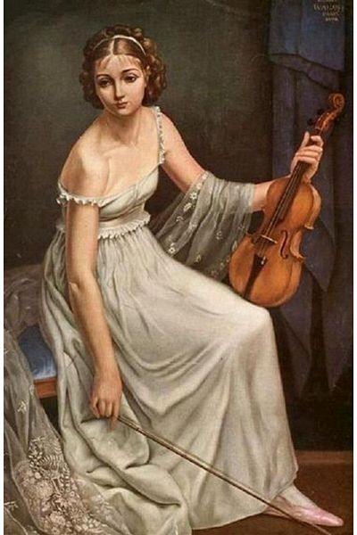 pixartsanat Violinist Woman Pixart Art Diamond Mosaic Painting Diamond Türkiye 40*60