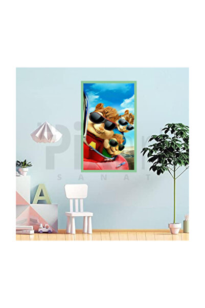pixartsanat Alvin Ve Sincaplar Pixart Sanat Elmas Mozaik Diamond Türkiye 40*60