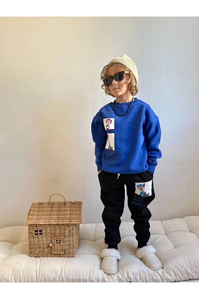 YİGİT BUTİK Yigit Boutique Paw Patrol Printed Long Sleeve Boy Suit