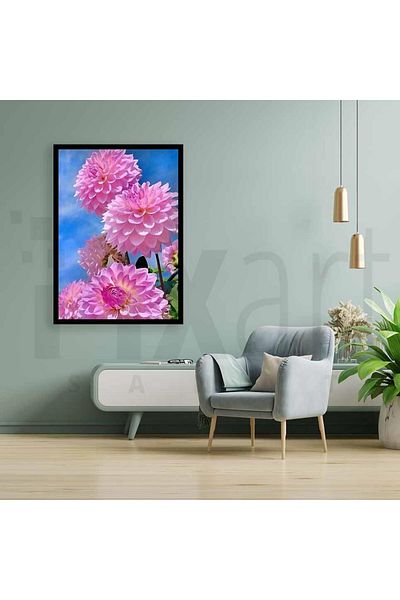 pixartsanat Flowers 30*40 Cm Pixart Art Diamond Mosaic Painting Diamond Turkey