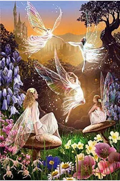 pixartsanat 30 x 40 cmnight elf PixArt Art Diamond Mosaic Painting Diamond Turkey