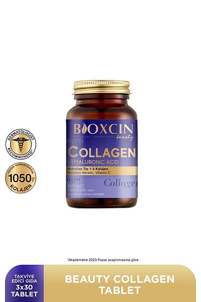 Bioxcin Beauty Collagen Tablet Buy 3 Get 2 - Type1 Type 3 Hydrolyzed Collagen