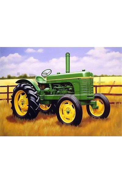 pixartsanat Tractor 30*40 Cm Pixart Art Diamond Mosaic Painting Diamond Turkey