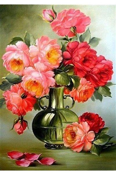 pixartsanat The Most Beautiful Shades of Pink Pixart Art Diamond Mosaic Painting Diamond Turkey 38*53