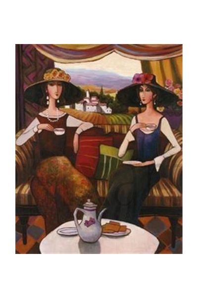 pixartsanat Noble Family Tea Time Pixart Art Diamond Mosaic Painting Diamond Türkiye 45*58