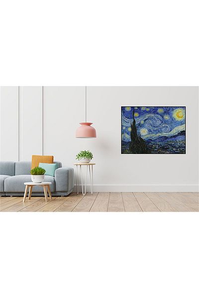pixartsanat Vincent Van Gogh Starry Night Pixart Art Diamond Mosaic Painting Diamond Turkey 50*35