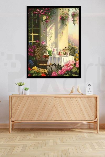 pixartsanat Flower Garden 30 *40cm Pixart Art Diamond Mosaic Painting Diamond Turkey
