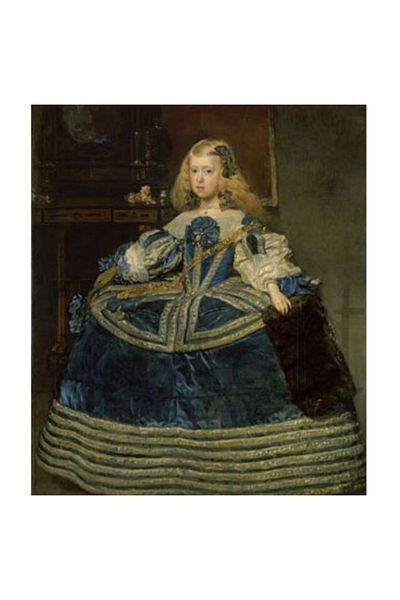 pixartsanat Diego Velazquez Blue Dressed Infanta Margarita Teresa Pixart Art Diamond Mosaic Painting Diamond Turkish