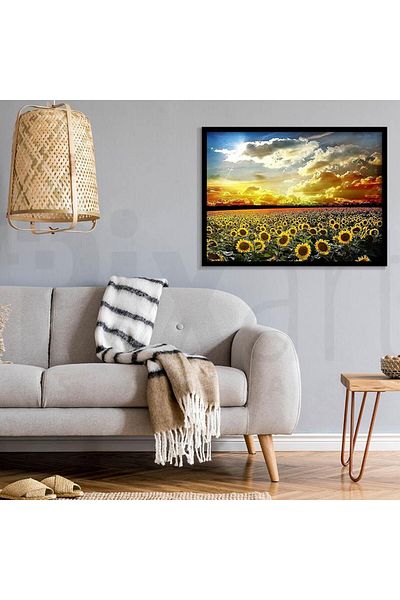 pixartsanat Wild Flowers 40*60cm Pixart Art Diamond Mosaic Painting Diamond Turkey
