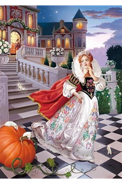 pixartsanat Princess in Front of the Castle Pixart Art Diamond Mosaic Painting Diamond Turkey 53*73