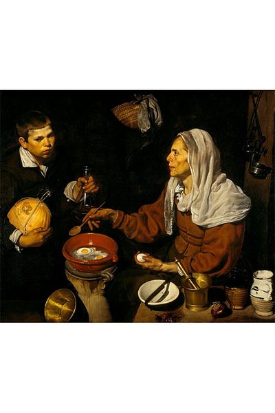 pixartsanat Diego Velazquez Old Woman Roast Eggs Pixart Art Diamond Mosaic Painting Diamond Turkey 56