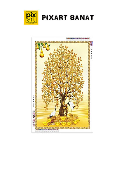 pixartsanat Bereketli Ağaç Pixart Sanat Elmas Mozaik Tablo Diamond Türkiye 58*76