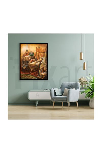 pixartsanat Old Time Chair Pixart Art Diamond Mosaic Painting Diamond Turkey 60*78