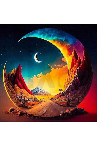 pixartsanat 40x40 Pixart Planet Diamond Mosaic Painting - Diamond Türkiye