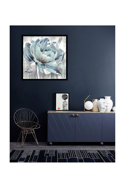 pixartsanat Blue Flower Pixart Art Diamond Mosaic Painting Diamond Turkey 53*53