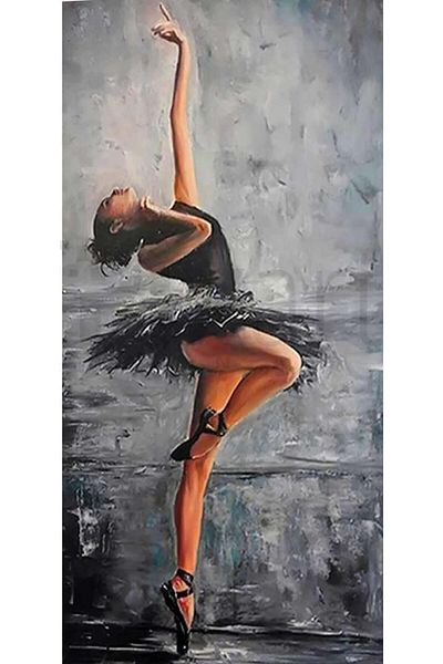 pixartsanat Large Size Ballerina Girl 90 *40 Cm Pixart Art Diamond Mosaic Painting Diamond Turkey