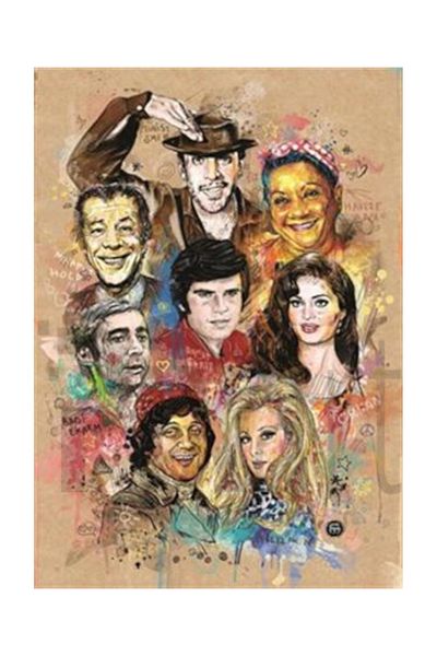 pixartsanat Turkish Cinema Pixart Art Diamond Mosaic Painting Diamond Türkiye 46*65