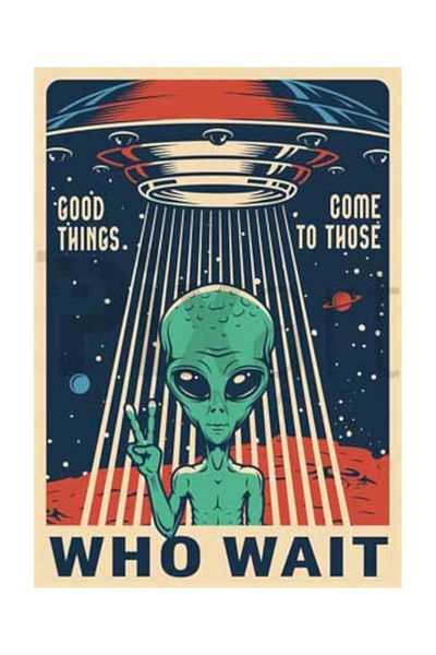 pixartsanat Alien Retro Poster Pixart Art Diamond Mosaic Painting Diamond Turkey 40*60