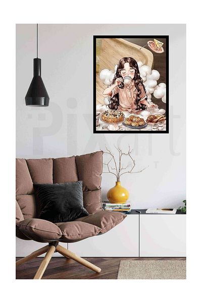 pixartsanat Tea Time Pixart Art Diamond Mosaic Painting Diamond Turkey 48*63
