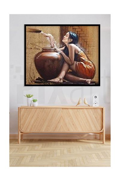 pixartsanat Girl Next to the Test Pixart Art Diamond Mosaic Painting Diamond Türkiye 68*53