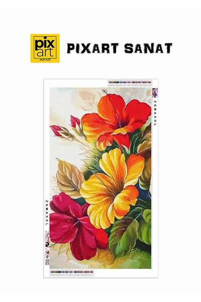 pixartsanat Colorful Goncalar 30x55 PixArt Art Diamond Mosaic Painting Diamond Turkey