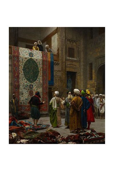 pixartsanat Jean Leon Gerome Carpet Merchant Pixart Art Diamond Mosaic Painting Diamond Turkey 46*58