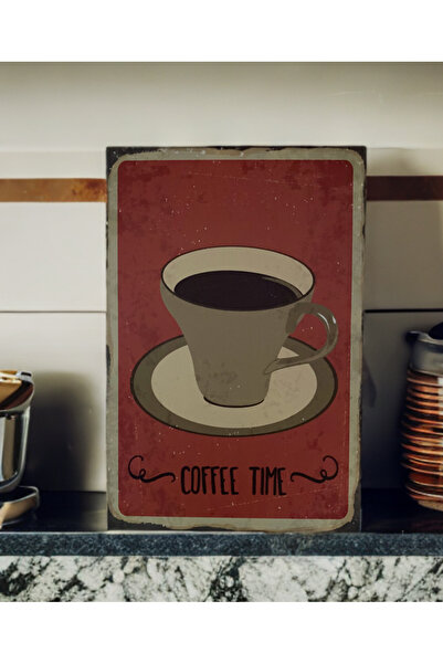Coffee ahşap poster