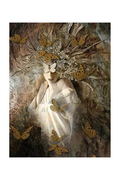 pixartsanat Woman in a Butterfly Pixart Art Diamond Mosaic Painting Diamond Turkey 42*57