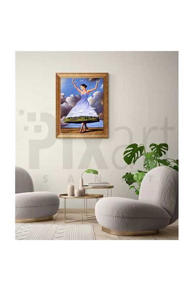 pixartsanat In My Skirt World Pixart Art Diamond Mosaic Painting Diamond Turkey 45*60