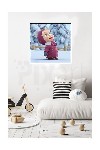 pixartsanat Pixart Art Diamond Mosaic - Winter Day and Tongs 50*38