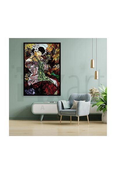 pixartsanat Stained Glass Design Pixart Art Diamond Mosaic Painting Diamond Türkiye 45*62