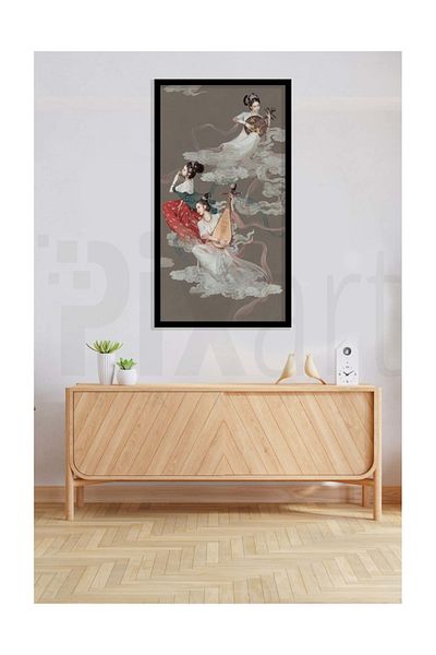 pixartsanat Girls Playing Instrument Pixart Art Diamond Mosaic Painting Diamond Turkey 55*99