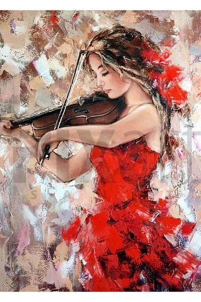 pixartsanat Guitar Artist, 40 *50 Cm Pixart Art Diamond Mosaic Painting Diamond Turkey