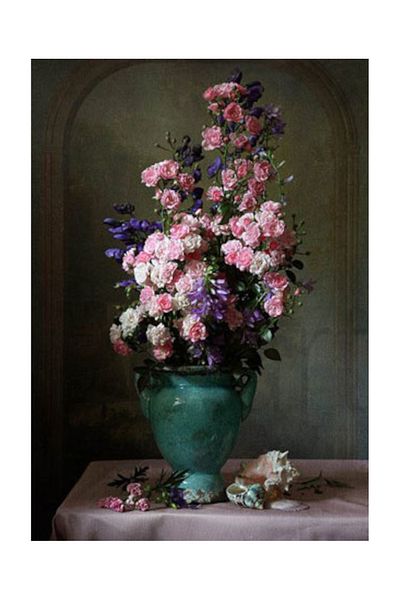 pixartsanat Carnations in a Vase Pixart Art Diamond Mosaic Painting Diamond Turkey 40*60