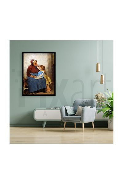 pixartsanat Grandmother And Granddaughter Pixart Art Diamond Mosaic Painting Diamond Turkey 40*60