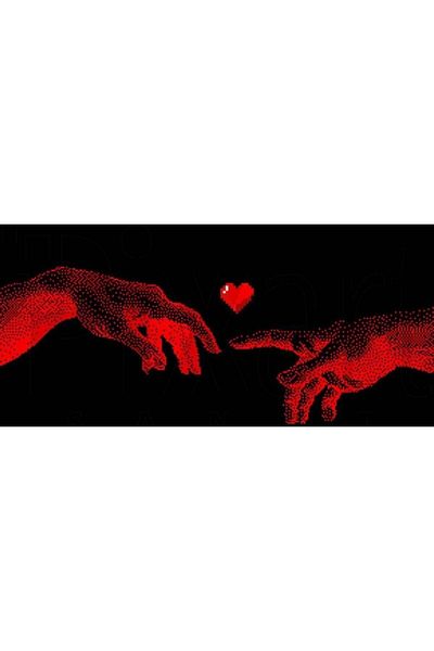 pixartsanat Love 60X25 Pixart Art Diamond Mosaic Painting Diamond Turkey