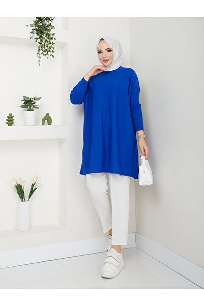 MODAMÜNASİP Υπέροχο πλεκτό τοπ με ζιβάγκο