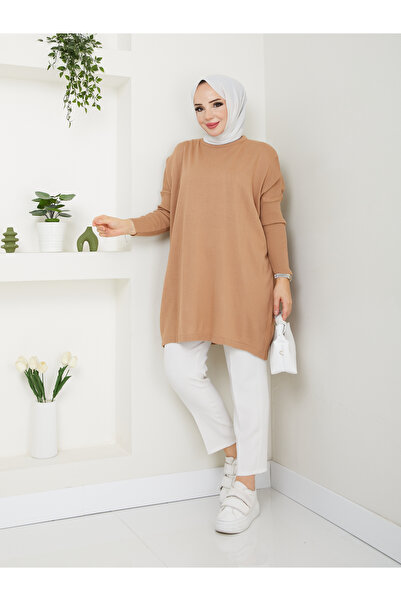 MODAMÜNASİP Tunica minunată din tricot cu gât roșu