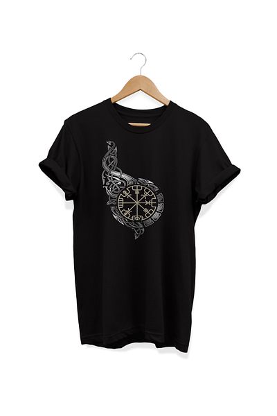 remonz , Rune Printed, 100% Cotton, Crew Neck, Oversize T-shirt, Μπλουζάκι μεγάλου μεγέθους