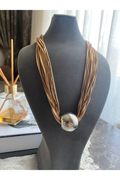 Store Çok Zincir Top Detaylı  Kolye