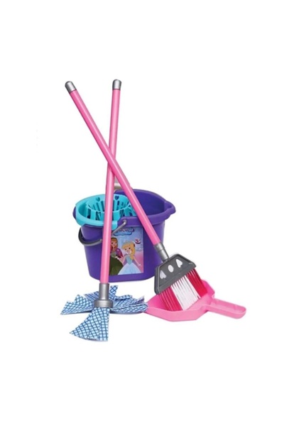 BYCEGU 04457 OYUNCAK TEMİZLİK KOVASI TEMİZLİK VİLADA OYUNCAK OYUN AKTİVİTE SETİ KARLAR ÜLKESİ