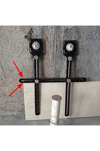 BGA Tilter Ruler Junction Box Hole Locator Ruler 2 Arms Protractor Angle Finder Template Ruler