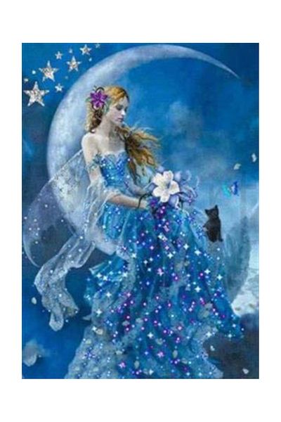 pixartsanat Fairy Pixart Art Diamond Mosaic Painting Diamond Turkey 41*58