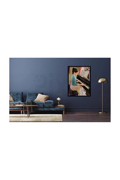 pixartsanat Playing Piano Pixart Art Diamond Mosaic Painting Diamond Turkey 43*58