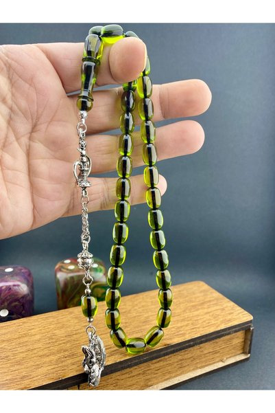 KEHRİBARGRAM Fire Amber Rosary Nargile Tassel