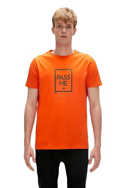 Bad Bear Pass Me T-shirt Orange Printed Men's T-Shirt