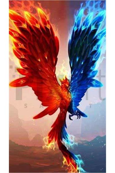 pixartsanat Phoenix of the Opposites Pixart Art Diamond Mosic Painting Daimond Turkey 43*76