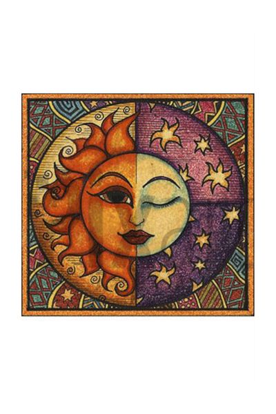 pixartsanat Sun And Moon Pixart Art Diamond Mosaic Painting Diamond Türkiye 56*51